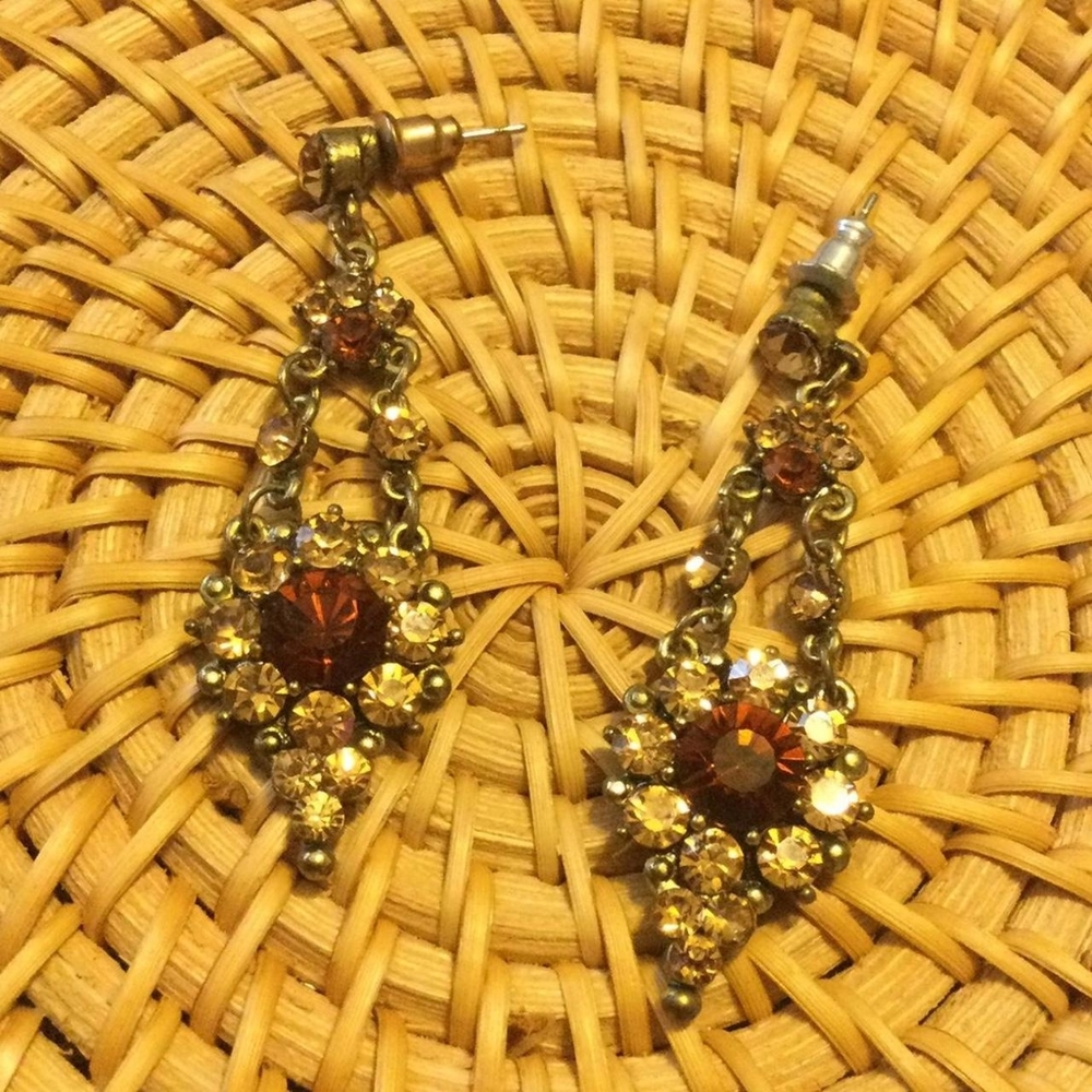 Rhinestone earrings
